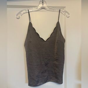 Scalloped edge camisole